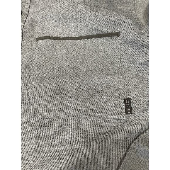 NWOT-OGIO Men’s Button Up Shirt Size Medium Long Sleeve Gray Office Wear - Picture 8 of 12